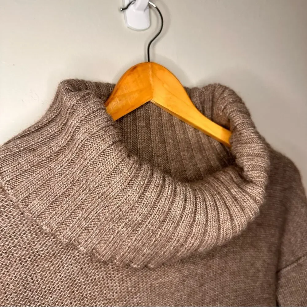 J. CREW Amade Wool Mohair Blend Pocket Cowl Neck Sweater Size S